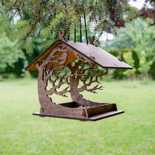 Load image into Gallery viewer, Bird feeder - wooden hanging bird feeder