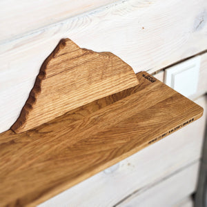 Handcrafted Wooden Everest Mountain Shelf, A Functional and Stylish Storage Solution