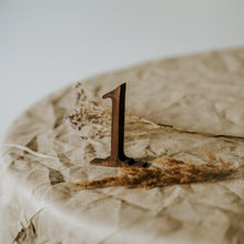 Load image into Gallery viewer, Rustic Wooden Table Numbers 1-10 for Weddings, Events, and Special Occasions