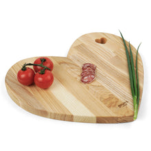 Load image into Gallery viewer, Heart shaped charcuterie bord, Wooden cutting board