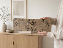 Load image into Gallery viewer, Farmhouse Wall Clock, Wooden Kitchen Clock, Rustic Home Decor