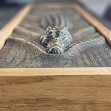 Handcrafted Crocodile Wood Relief, 3D Rustic Wall Art, Unique Wildlife Gift, Alligator Carving Home Decor