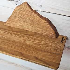 Floating Mountain Shelf, Rustic Wooden Wall Decor for Nature-Inspired Interiors