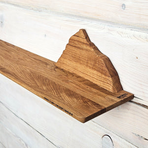 Handcrafted Wooden Everest Mountain Shelf, A Functional and Stylish Storage Solution