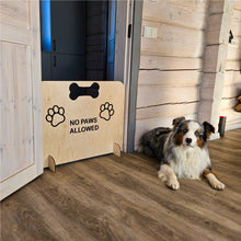 Load image into Gallery viewer, Handcrafted Wooden Dog Stopper, Pet Blocker for Hallways, Rooms, and Open Spaces