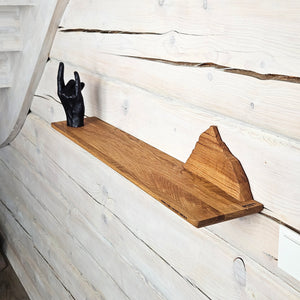 Handcrafted Wooden Everest Mountain Shelf, A Functional and Stylish Storage Solution