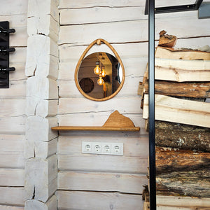 Floating Mountain Shelf, Rustic Wooden Wall Decor for Nature-Inspired Interiors