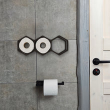 Load image into Gallery viewer, Handcrafted Wooden Toilet Paper Holder for Bathroom, Rustic and Minimalist Bathroom Storage, Multi-Design Options