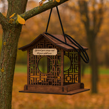 Load image into Gallery viewer, Bird feeder - wooden hanging bird feeder