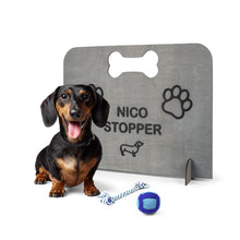 Load image into Gallery viewer, Handcrafted Wooden Dog Stopper, Pet Blocker for Hallways, Rooms, and Open Spaces