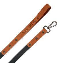 Load image into Gallery viewer, Personalized leather dog leash