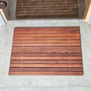 Custom Wooden Bath Mat, Anti-Slip Shower Floor Mat, Ideal Gift for Home or Spa Lovers