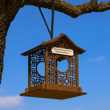 Load image into Gallery viewer, Bird feeder - wooden hanging bird feeder