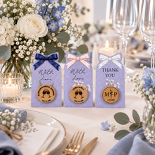 Load image into Gallery viewer, Personalised Wooden Corks, Engraved Wedding Favour
