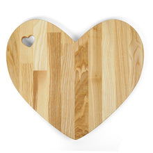 Load image into Gallery viewer, Heart shaped charcuterie bord, Wooden cutting board