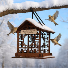 Load image into Gallery viewer, Outdoor Wooden Bird Feeder for Feeding Wild Birds, Practical Birthday Gift
