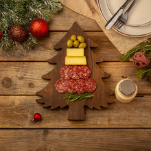 Load image into Gallery viewer, Solid Ashwood Holiday Tree Cutting Board for Everyday Prep and Seasonal Kitchen Use