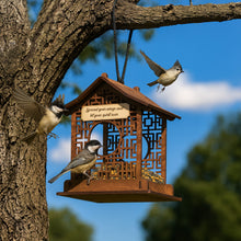 Load image into Gallery viewer, Outdoor Wooden Bird Feeder for Feeding Wild Birds, Practical Birthday Gift