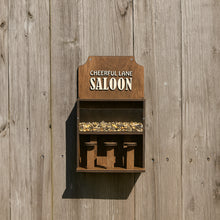 Load image into Gallery viewer, Rustic Saloon-Style Bird Feeder, Ready-Assembled Wooden Feeder for Backyard Bird Feeding and Nature Observation