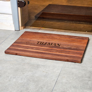 Custom Wooden Bath Mat, Anti-Slip Shower Floor Mat, Ideal Gift for Home or Spa Lovers