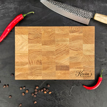 Load image into Gallery viewer, Custom Oak Cutting Board for Everyday Use, Durable Handmade Oak, Perfect for Housewarming Gifts