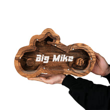 Load image into Gallery viewer, Motorcycle shaped piggy bank, Wooden Money Box