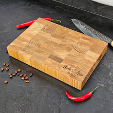 Load image into Gallery viewer, Custom Oak Cutting Board for Everyday Use, Durable Handmade Oak, Perfect for Housewarming Gifts