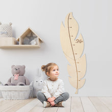 Load image into Gallery viewer, Personalized Wooden Growth Chart for Kids, Stylish Height Tracker, Nursery Wall Art, Keepsake Gift