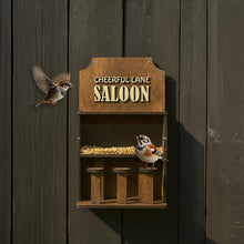Load image into Gallery viewer, Rustic Saloon-Style Bird Feeder, Ready-Assembled Wooden Feeder for Backyard Bird Feeding and Nature Observation