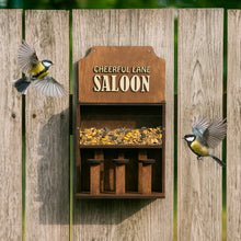 Load image into Gallery viewer, Rustic Saloon-Style Bird Feeder, Ready-Assembled Wooden Feeder for Backyard Bird Feeding and Nature Observation