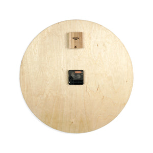Silent Wooden Wall Clock, Hanging Round Clock