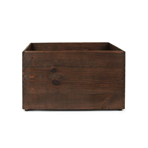 Wooden storage box for dog toy's