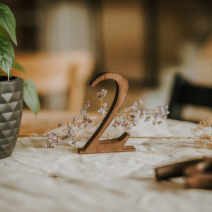 Rustic Wooden Table Numbers 1-10 for Weddings, Events, and Special Occasions