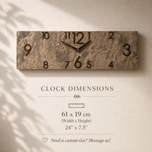 Load image into Gallery viewer, Farmhouse Wall Clock, Wooden Kitchen Clock, Rustic Home Decor