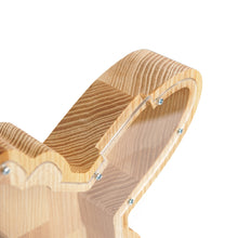 Load image into Gallery viewer, Wooden Airplane Money Bank for Kids, Piggy Bank for Home Decor, Custom Coin Bank for Personalized Gifts