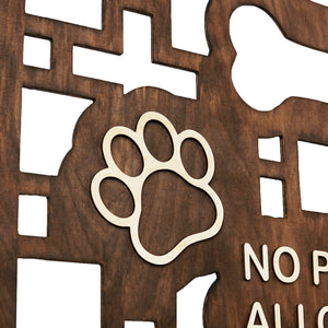 Personalized Wooden Dog Stopper, No-Drill Pet Barrier for Doorways & Stairs