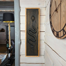 Load image into Gallery viewer, Handcrafted 3D Wooden Snake Wall Art, Lifelike Oak Serpent Sculpture for Home, Office, or Unique Gift