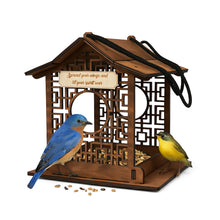 Load image into Gallery viewer, Outdoor Wooden Bird Feeder for Feeding Wild Birds, Practical Birthday Gift