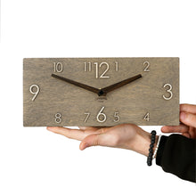 Load image into Gallery viewer, Wooden Silent Wall Clock, Modern Home Decor