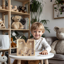 Load image into Gallery viewer, Wooden A-Z Letter Bank for Saving Money, Personalized Money Box for Home, Office, or Custom Gift