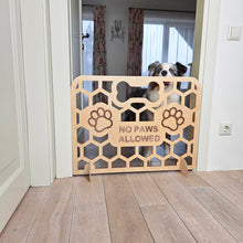 Load image into Gallery viewer, No-Drill Wooden Dog Barrier, Freestanding Pet Gate for Doorways, Stairs, and Hallways