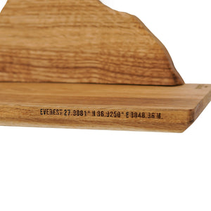 Floating Mountain Shelf, Rustic Wooden Wall Decor for Nature-Inspired Interiors