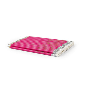 Personalized Pink Wooden HB Pencil, Perfect Gift for Students, Artists & Teachers