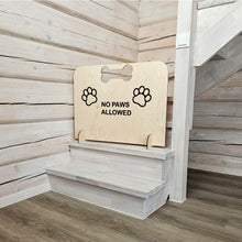 Load image into Gallery viewer, Handcrafted Wooden Dog Stopper, Pet Blocker for Hallways, Rooms, and Open Spaces