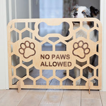 Load image into Gallery viewer, No-Drill Wooden Dog Barrier, Freestanding Pet Gate for Doorways, Stairs, and Hallways