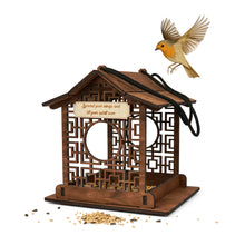 Load image into Gallery viewer, Outdoor Wooden Bird Feeder for Feeding Wild Birds, Practical Birthday Gift
