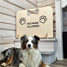 Load image into Gallery viewer, Handcrafted Wooden Dog Stopper, Pet Blocker for Hallways, Rooms, and Open Spaces