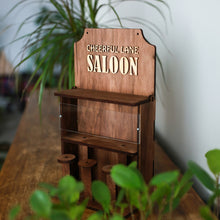 Load image into Gallery viewer, Rustic Saloon-Style Bird Feeder, Ready-Assembled Wooden Feeder for Backyard Bird Feeding and Nature Observation