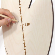 Load image into Gallery viewer, Personalized Wooden Growth Chart for Kids, Stylish Height Tracker, Nursery Wall Art, Keepsake Gift