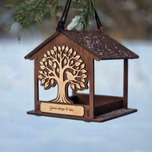 Load image into Gallery viewer, Hanging Wooden Bird Feeder, In Memory of Loved Ones